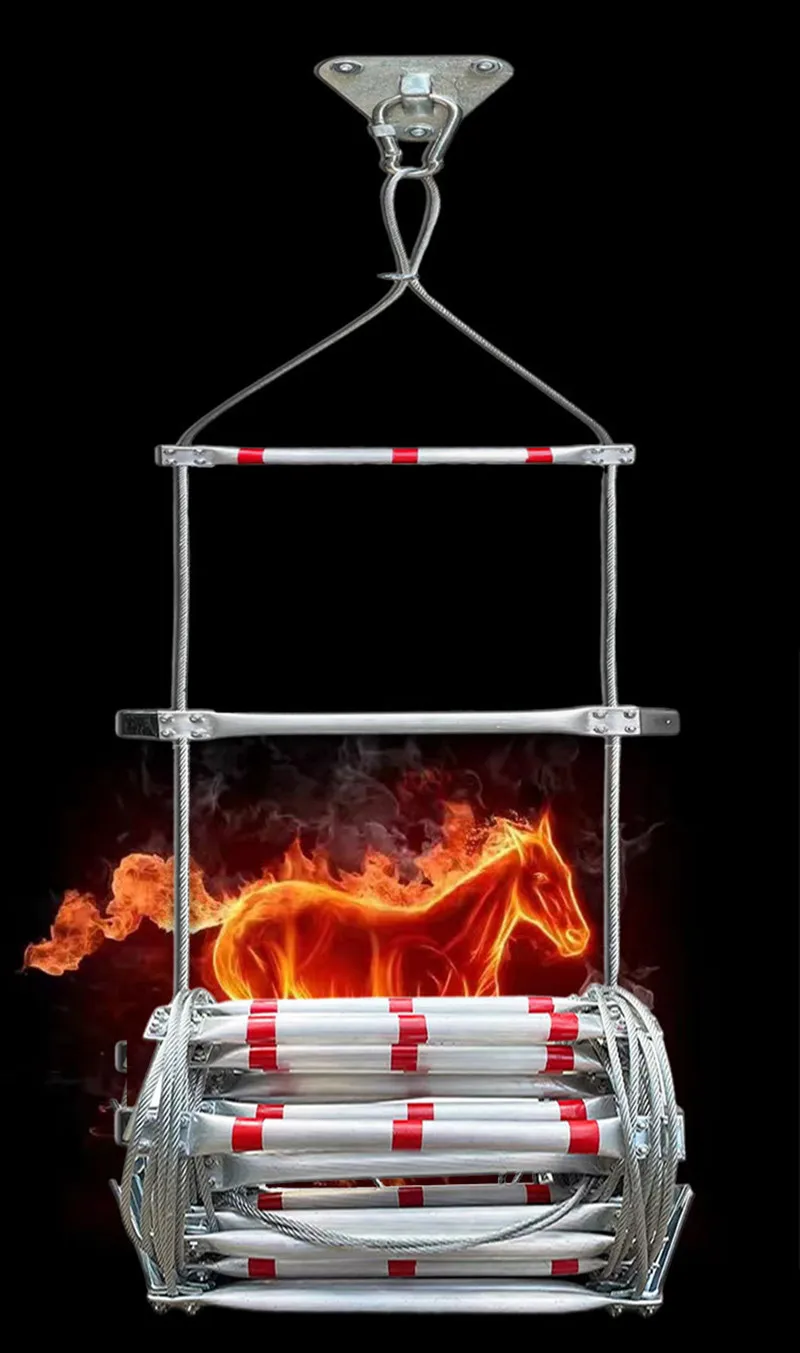 Escalera de cuerda suave para rescate contra incendios