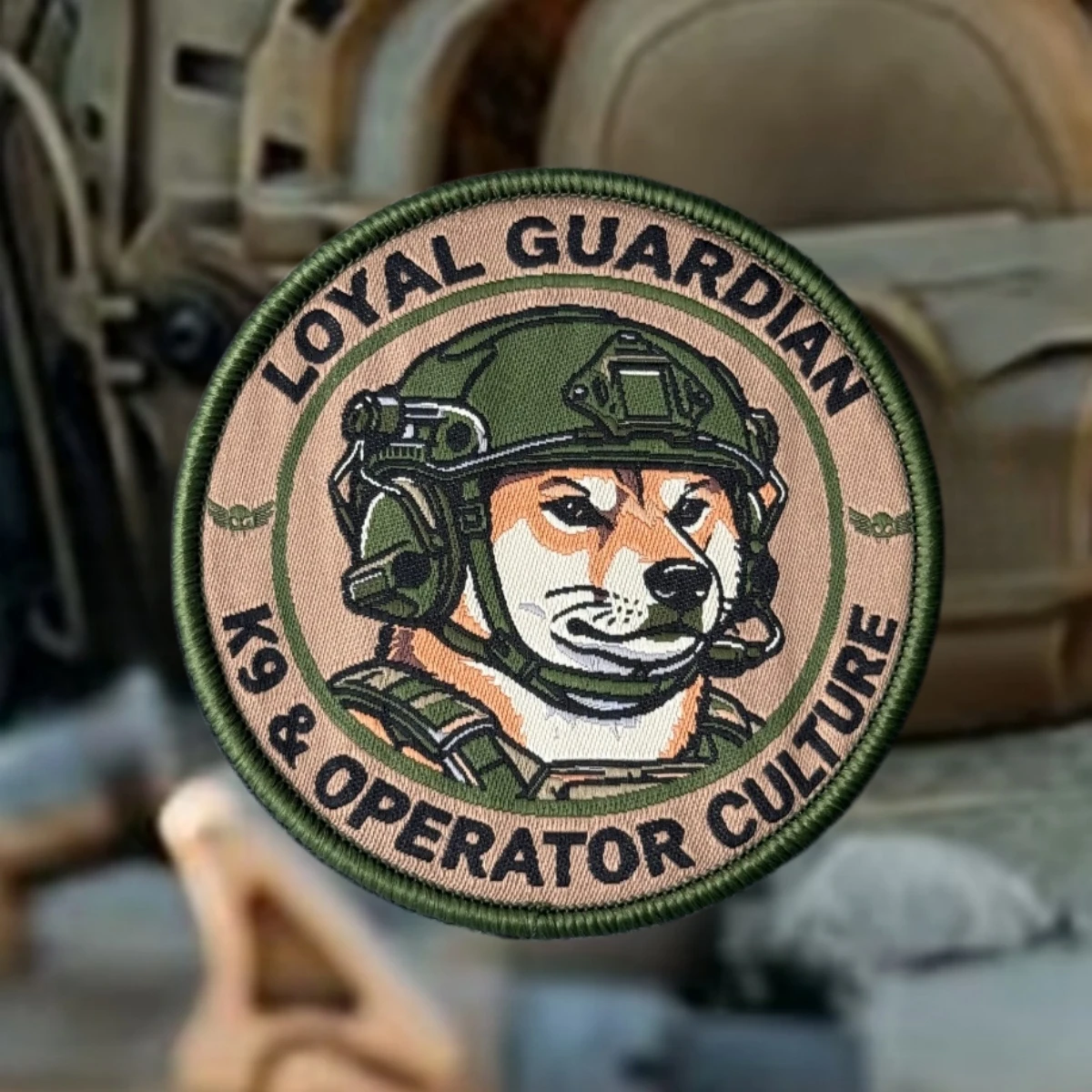 Parche táctico LOYALIAN GUARDIAN Moral K9 con velcro para ropa