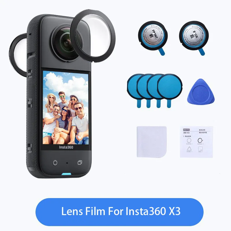 Película protectora para lente Insta360 X3, antiarañazos adhesiva - imagen 3