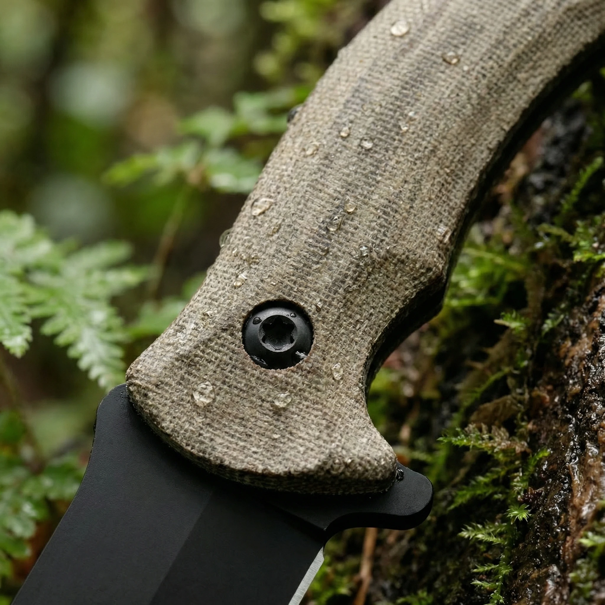 Cuchillo táctico hoja fija acero alta calidad exteriores con funda - imagen 4