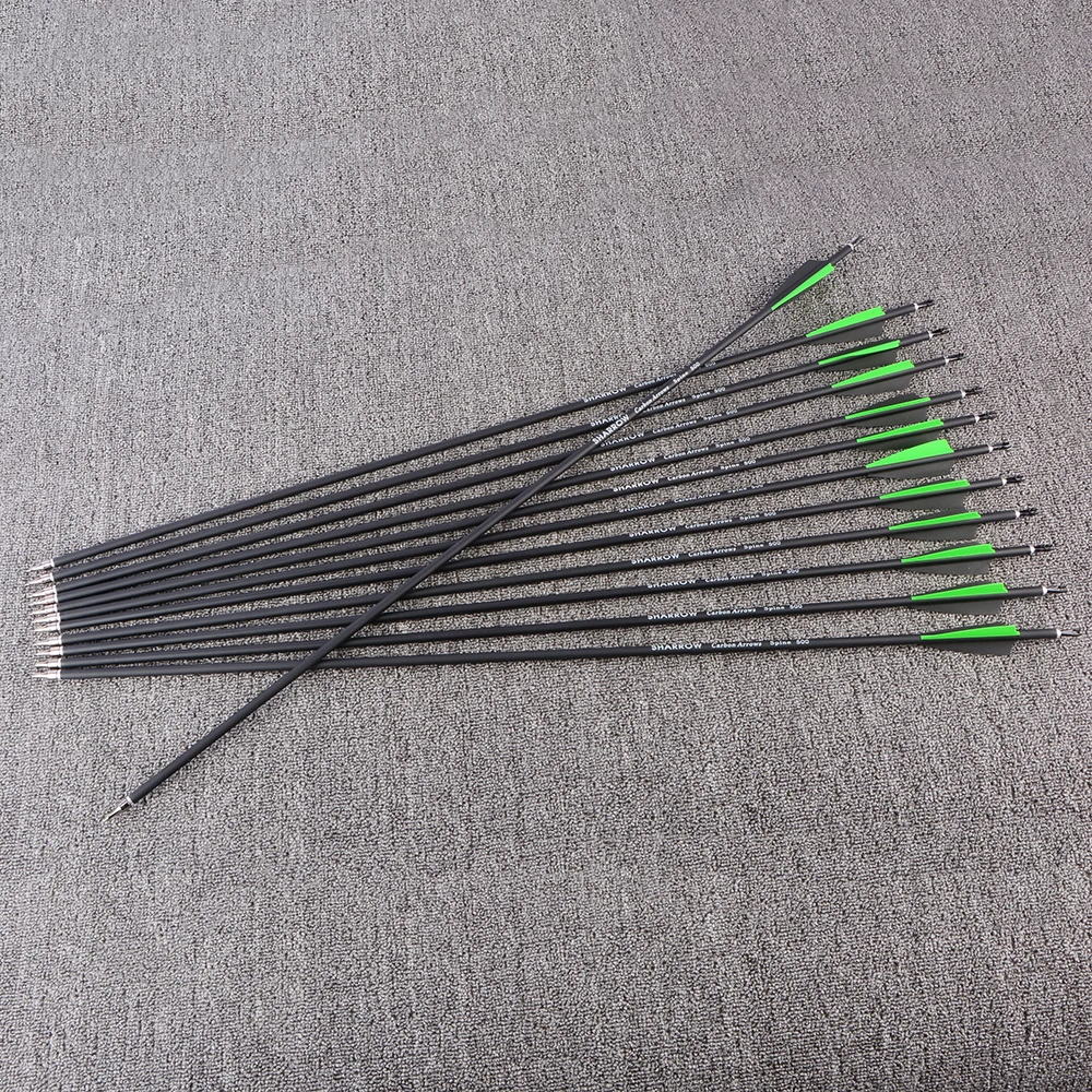 SP500 Flechas de carbono con puntas reemplazables para arco compuesto - imagen 3