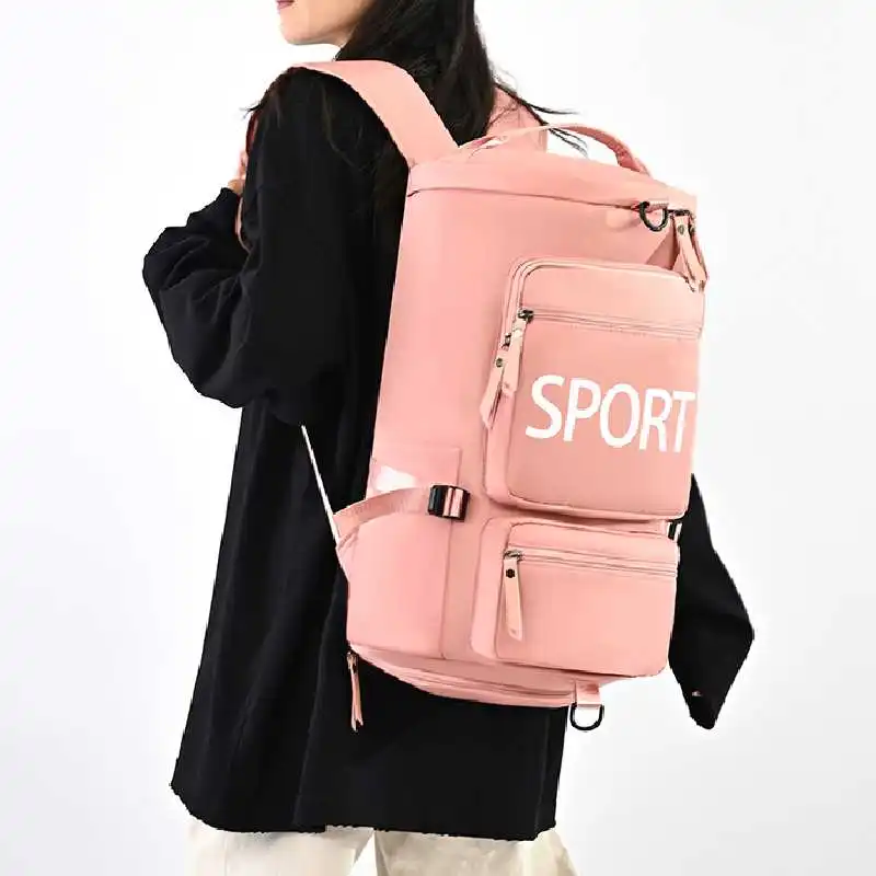 Mochila de senderismo grande outdoor con compartimento húmedo y seco