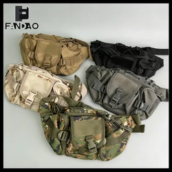 Bolsa táctica MOLLE camuflaje riñonera impermeable de lona