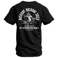 Hickory Dickory Dock Camiseta táctica militar de algodón