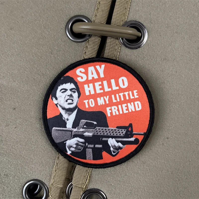Parche táctico moral militar con velcro – Dile hola a mi pequeño amigo - imagen 2