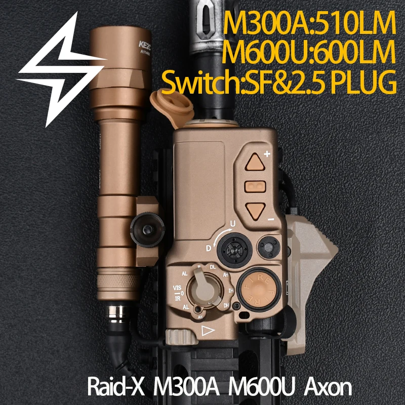 WADSN RAID-X Mira Láser Infrarroja Táctica para Picatinny