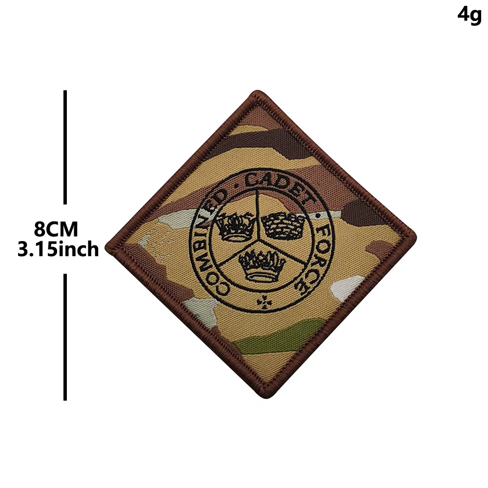 Parche táctico RAF cadetes – insignia ejército con adhesivo