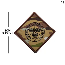 Parche táctico RAF cadetes – insignia ejército con adhesivo