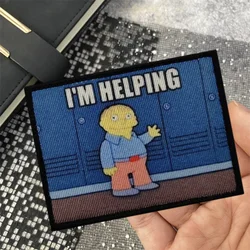 Parche táctico velcro I'M HELPING – Moral para mochila y sombrero