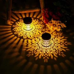 Luces solares LED flor de peonía para jardín, pared y escaleras