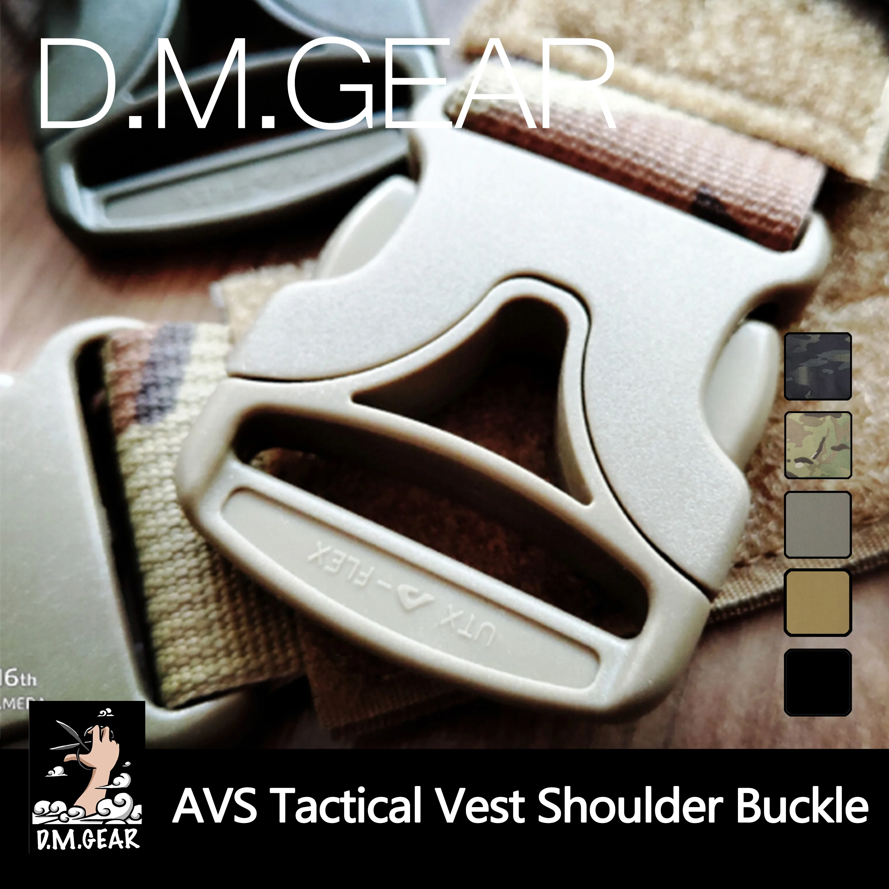 DMGear Emerson AVS – Hebilla liberación rápida hombro táctica - imagen 3