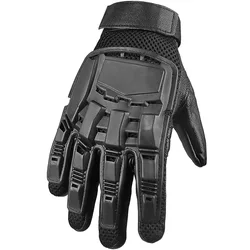 Guantes tácticos airsoft dedo completo con protección de goma