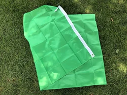 Bandera poliéster verde colgante exterior señalización táctica