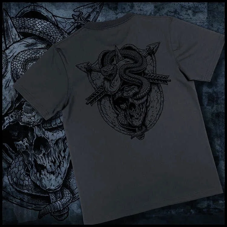 Camiseta táctica retro algodón puro cuello redondo manga corta - imagen 4