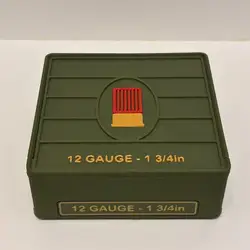 Caja de almacenamiento para munición de escopeta impresa 3D, escritorio