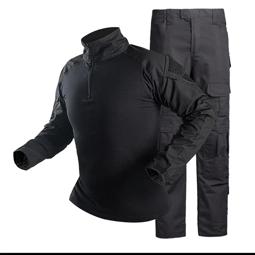 Traje táctico cargo hombre softshell con capucha y multibolsillos - imagen 5