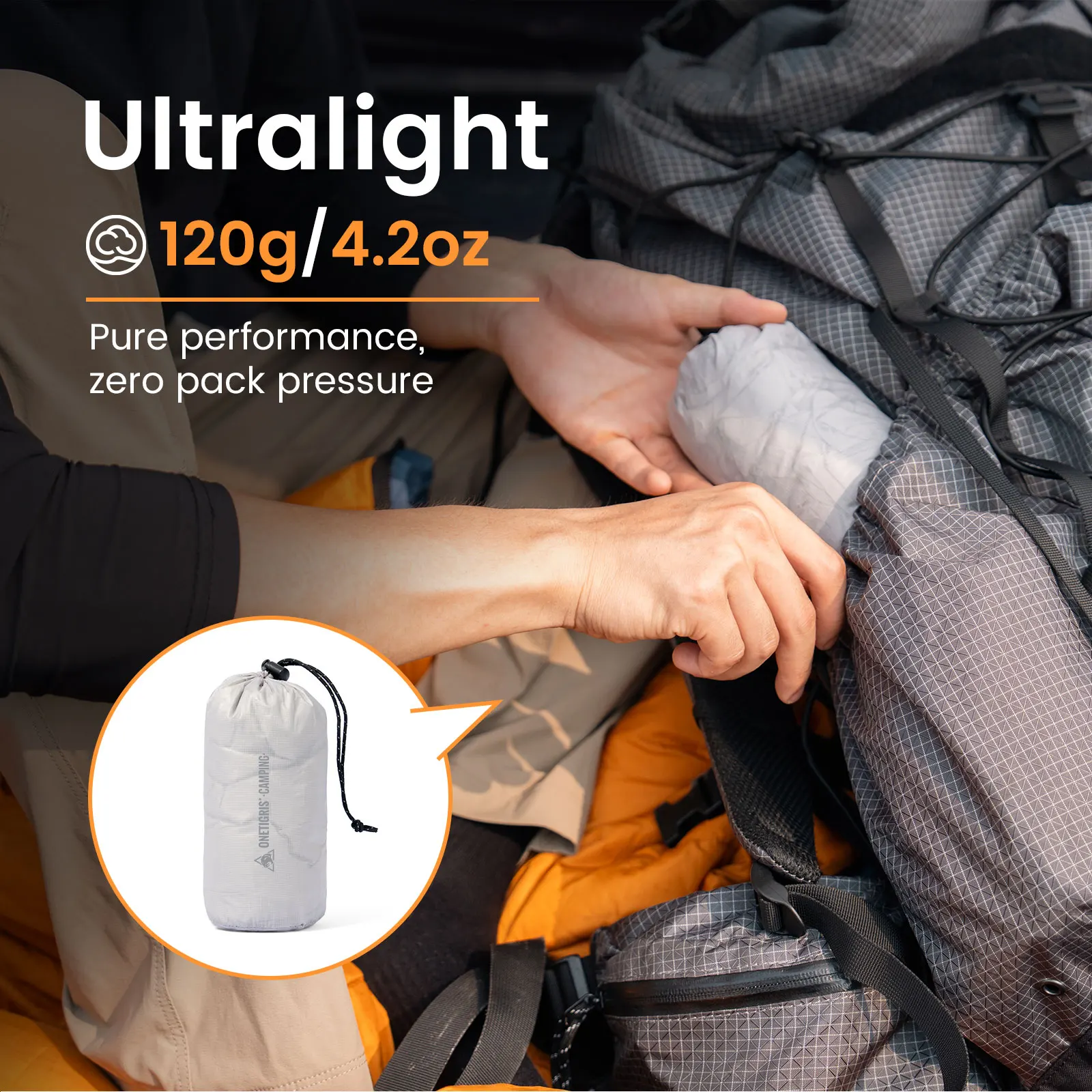 OneTigris forro de saco de dormir ultraligero interior lavable - imagen 4