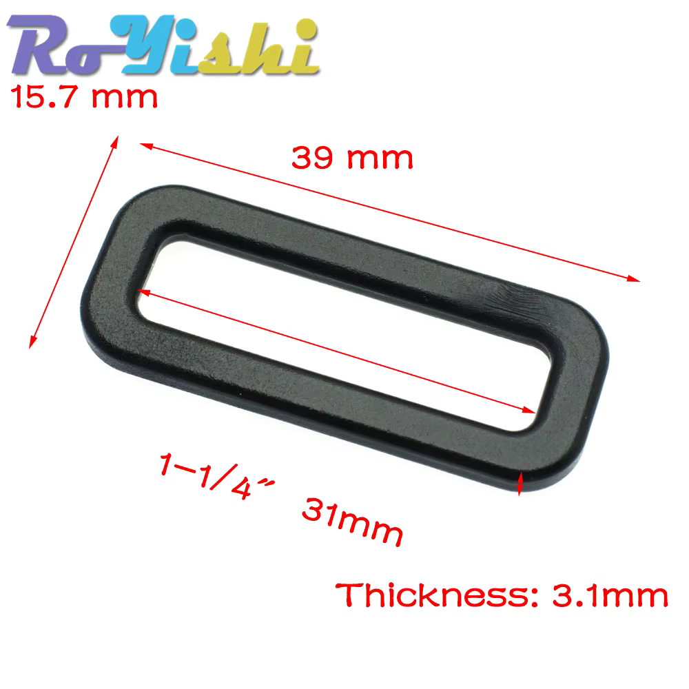 Hebillas ajustables de plástico anillos rectangulares correas mochila - imagen 3