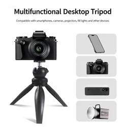 Mini trípode universal con clip para teléfono móvil, ajustable