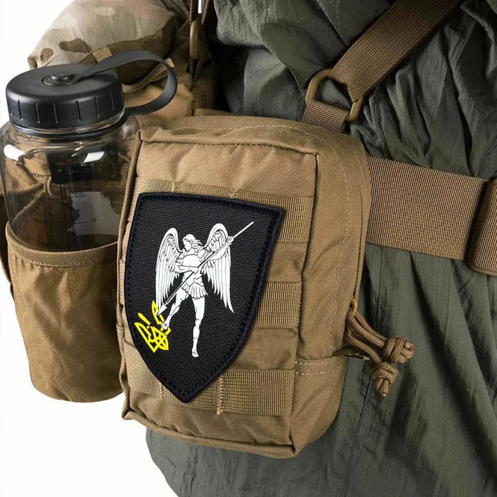 Parche táctico Arcángel Miguel velcro gancho y bucle moral militar para mochila - imagen 2