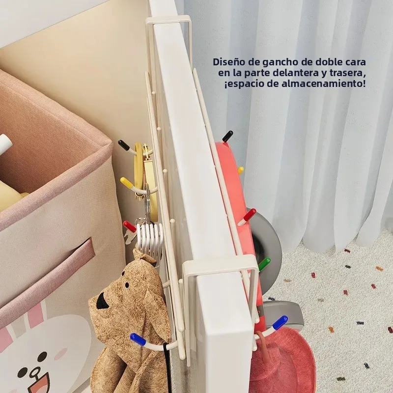 Gancho doble para puerta sin taladrar, toallero y llaves - imagen 4