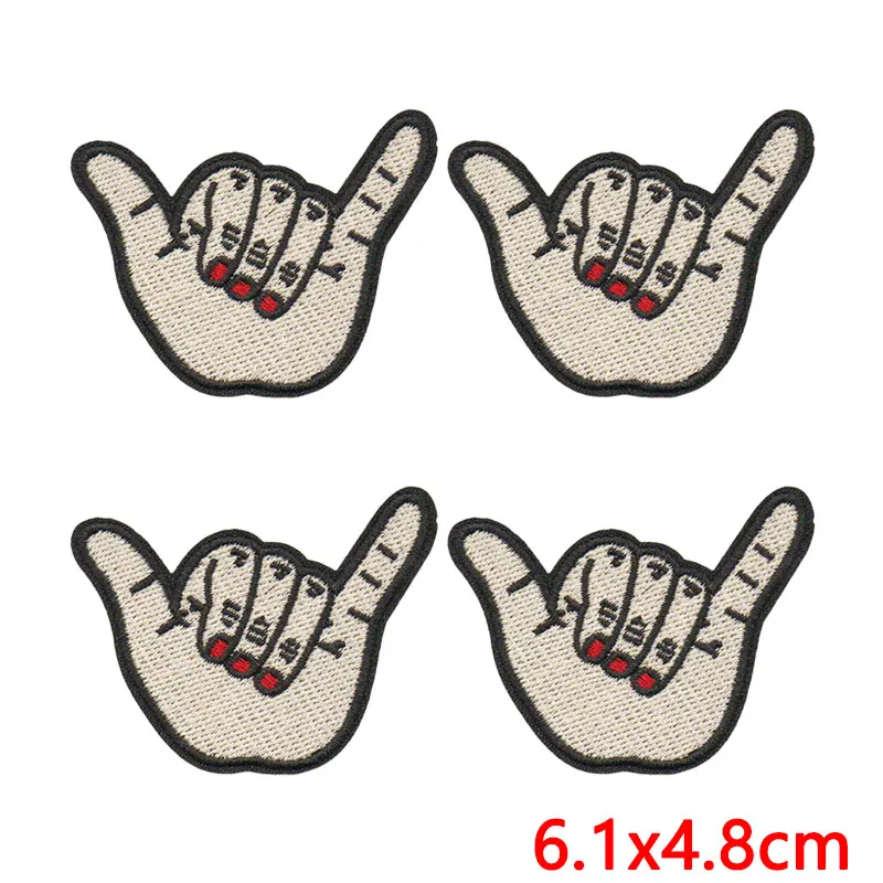 Parche termoadhesivo vintage Y2K manos y tacones altos para coser - imagen 4
