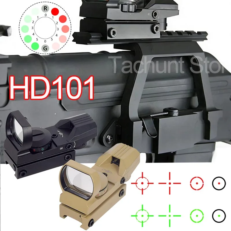 Mira punto rojo y verde MI AK Mount HD101 – Colimador réflex 4 puntos - imagen 5