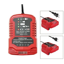 Cargador mini 18V Milwaukee M18 - 100-240V, portátil y compacto