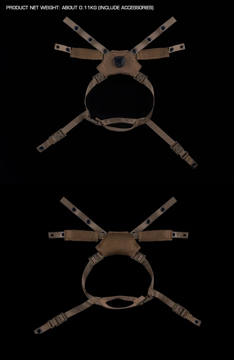 Casco táctico con accesorios y acabado