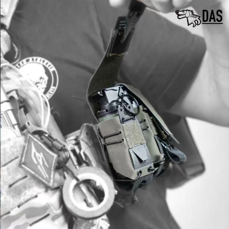 Funda magazina 9mm tapa flip multifunción – Táctica MOLLE - imagen 5
