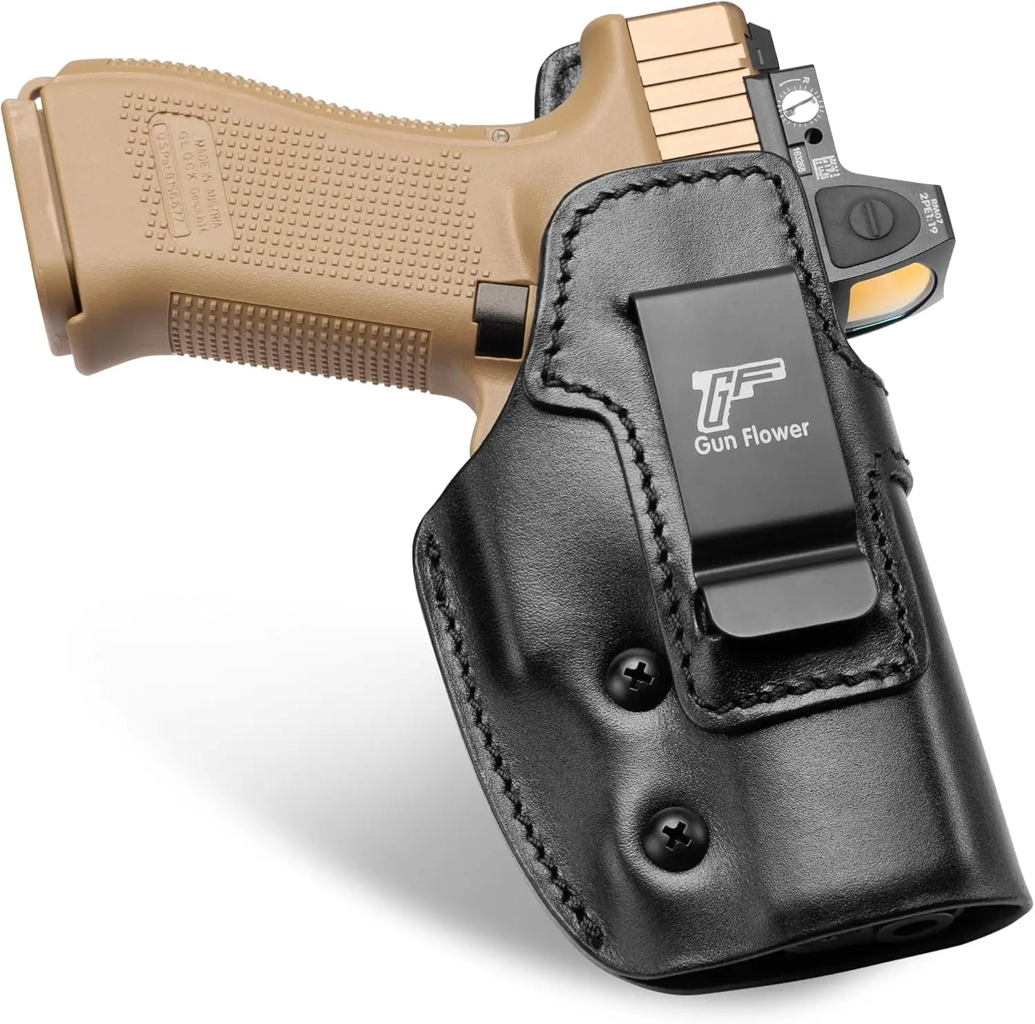 Funda IWB de cuero para pistolas Glock, porte interior - imagen 3