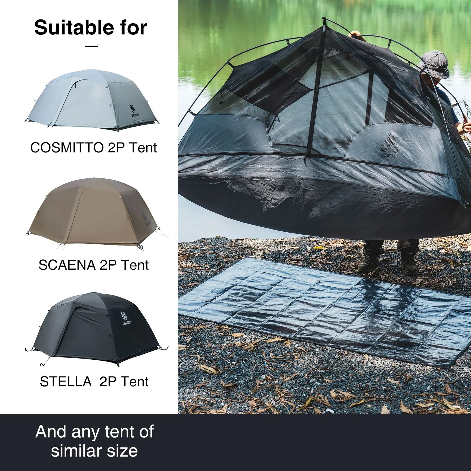 OneTigris lona de suelo impermeable alta resistencia para tienda - imagen 5
