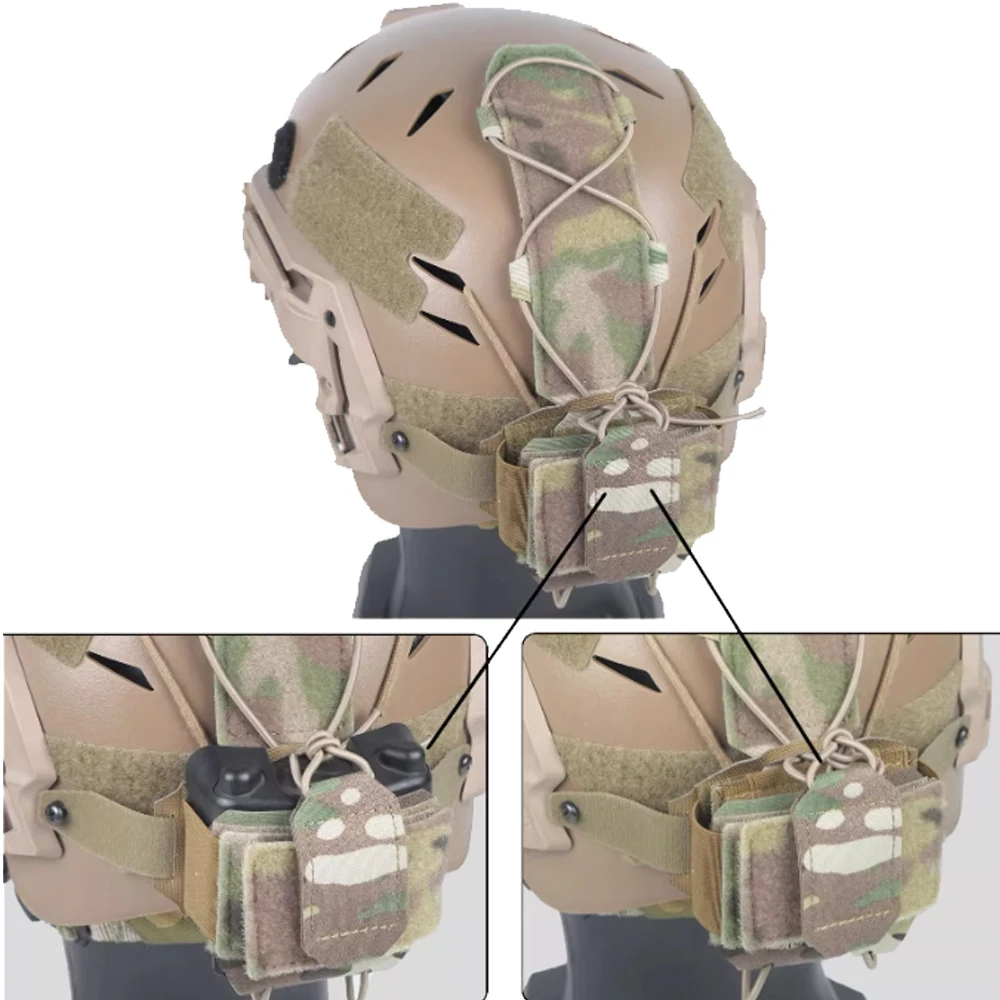 Bolsa táctica contrapeso casco Paintball – Sistema MOLLE - imagen 4