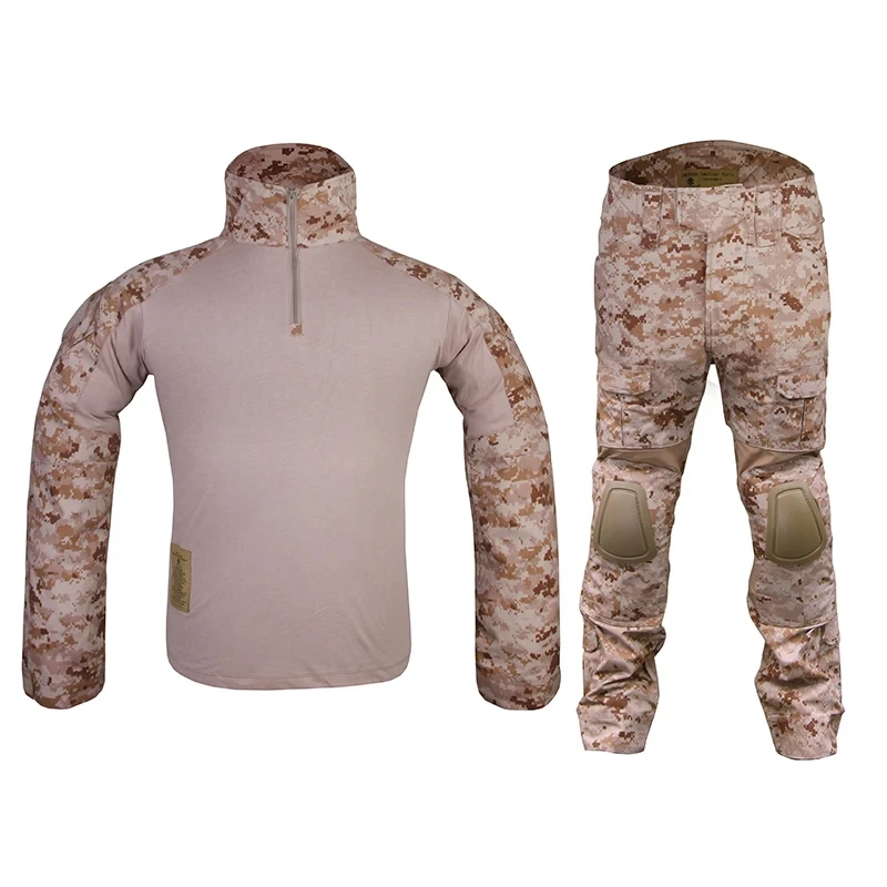 Emersongear Gen2 BDU AOR1 – Conjunto táctico con rodilleras y coderas - imagen 2