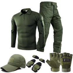 Uniforme táctico outdoor hombre cargo para caza y paintball