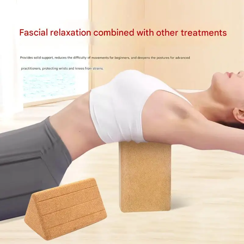 Bloques yoga de corcho antideslizantes para pilates y estiramientos - imagen 4
