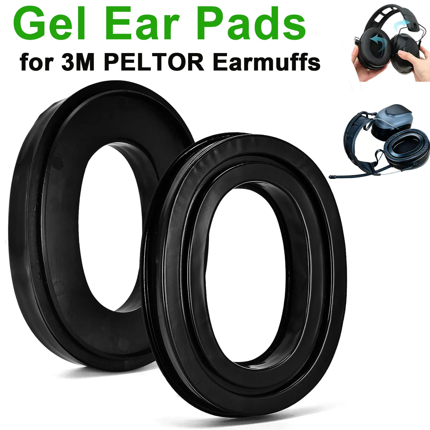 Almohadillas de gel repuesto 3M Peltor Tactical para protección - imagen 5
