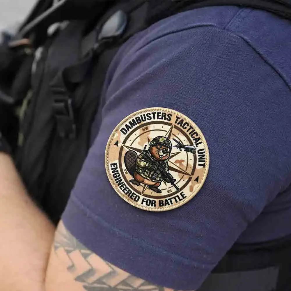 Parche airsoft impreso castor divertido para mochila o equipo - imagen 2
