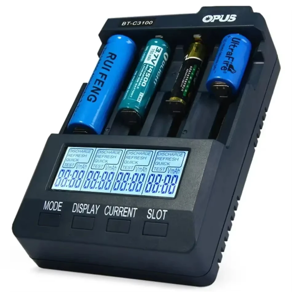 Modos y pantalla LCD del cargador