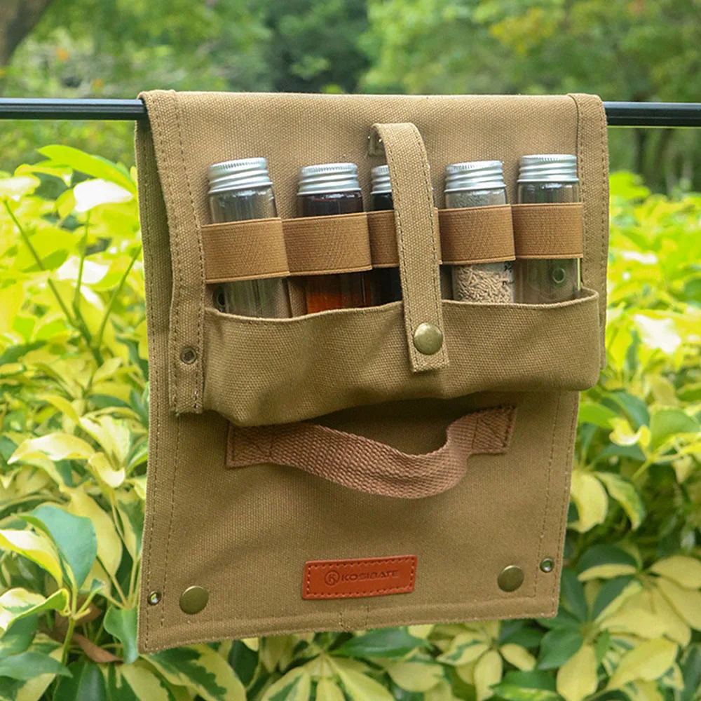 Kosibate Bolsa de especias para camping portátil - almacenamiento - imagen 3