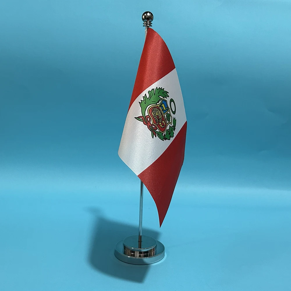 Bandera escritorio Perú SKY – Nacional decorativa para oficina - imagen 4