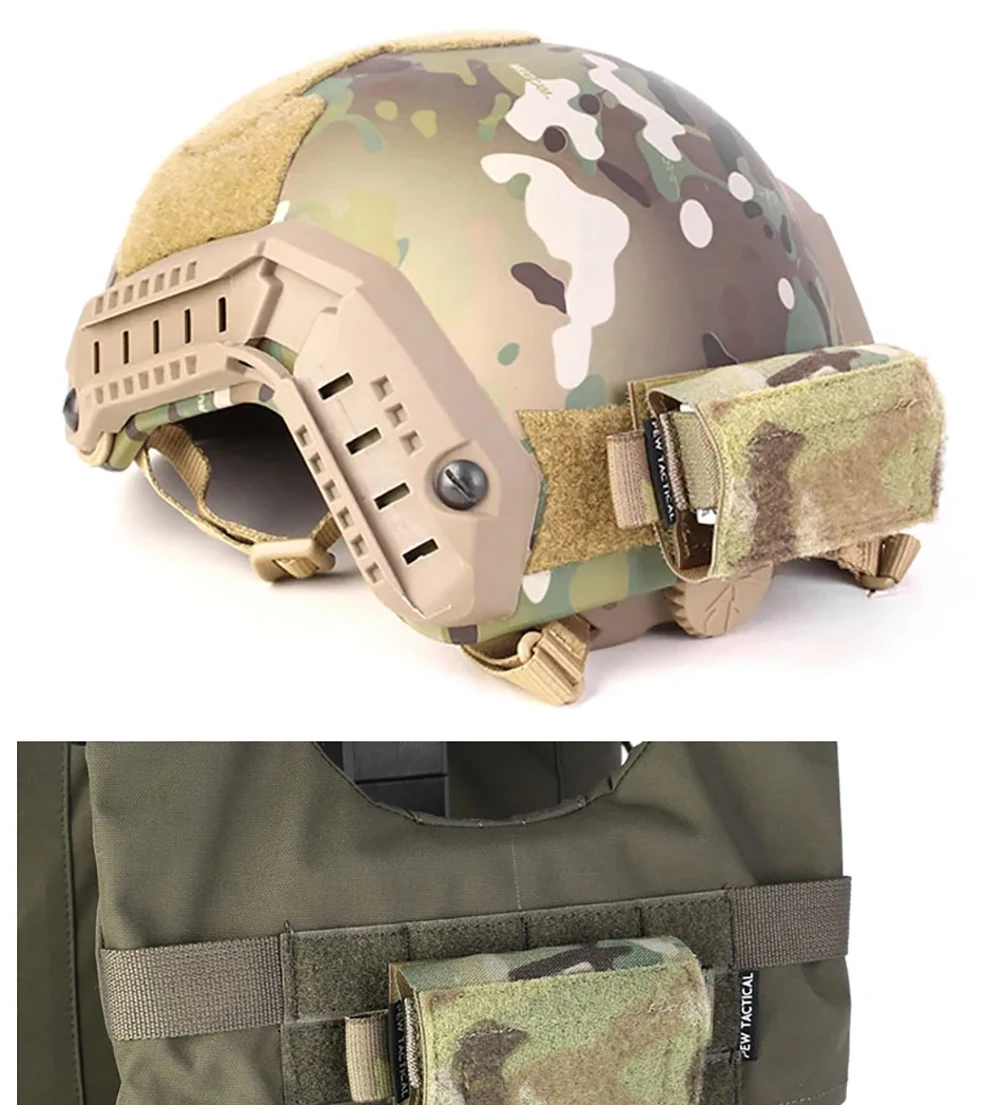 Bolsa para batería y accesorios de casco táctico
