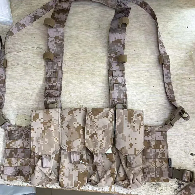 OR Style arnés táctico ligero con bolsillos para cargadores MOLLE
