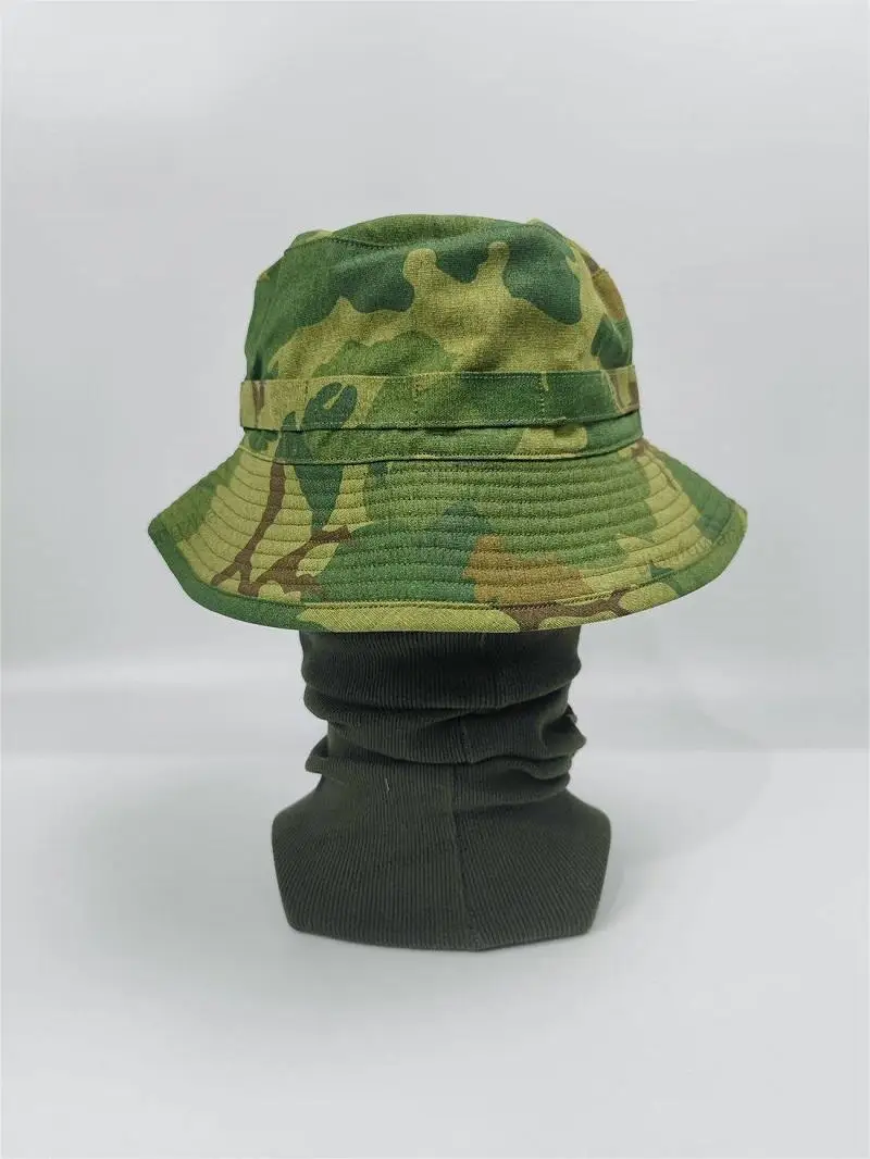 Vista del sombrero con protección y tejido de algodón