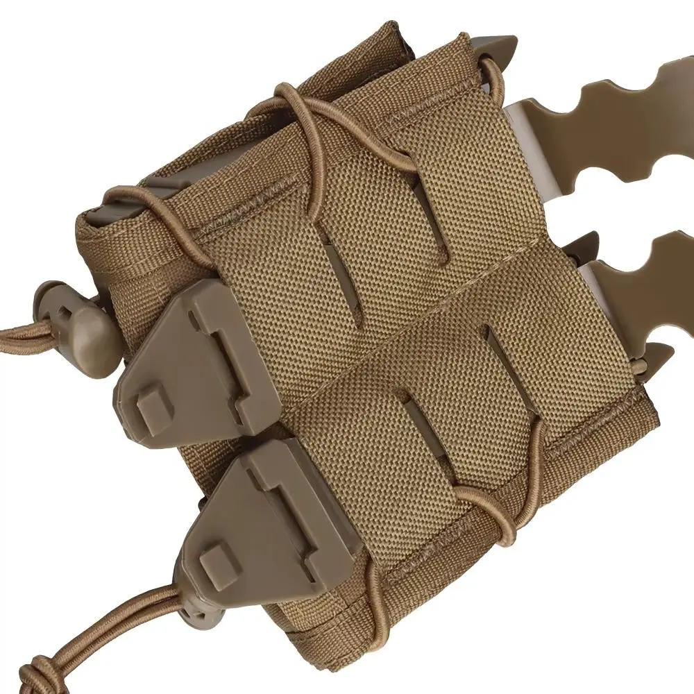 Funda táctica MOLLE para cargador, porta linterna y cuchillo - imagen 4