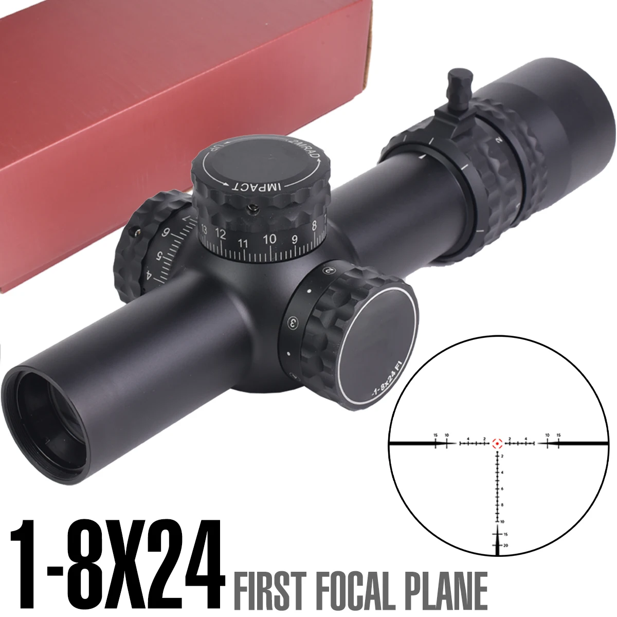 Mira telescópica táctica con IR y punto rojo para CQB - imagen 5