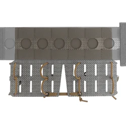 DropWing Panel MOLLE vertical táctico para cargadores de cinturón