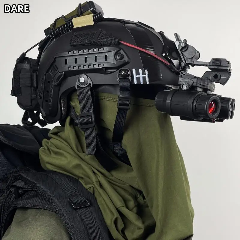 Casco táctico con gafas visión nocturna prop modelo ligero cosplay - imagen 4