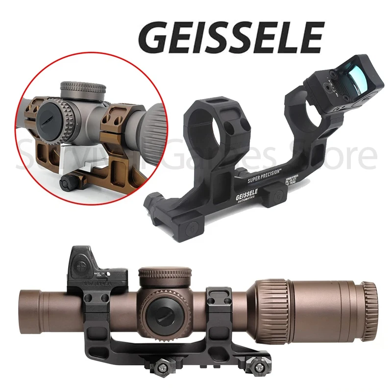 Montura Geissele AR15 45/90 con anillo 25.4/30mm y riel Picatinny 20mm - imagen 2