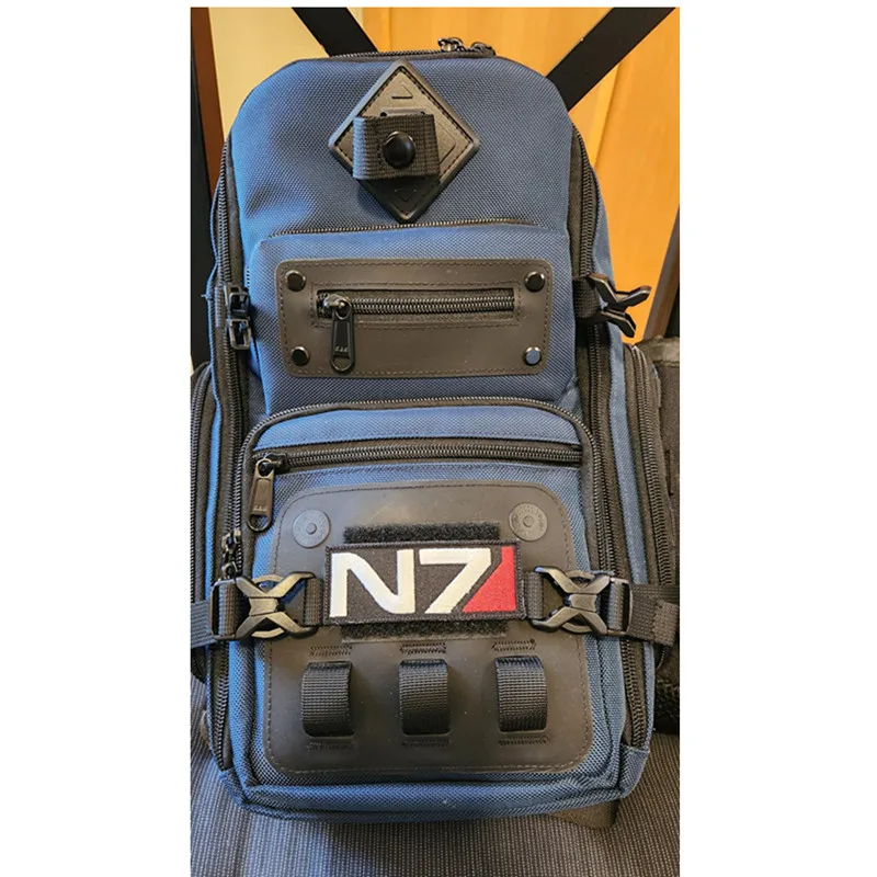 Parche bordado N7 con velcro para brazo – Insignia militar de rayas - imagen 3